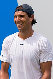 Rafael Nadal, 2022 men's singles champion. It was his twenty-second major title and his fourteenth at the French Open.