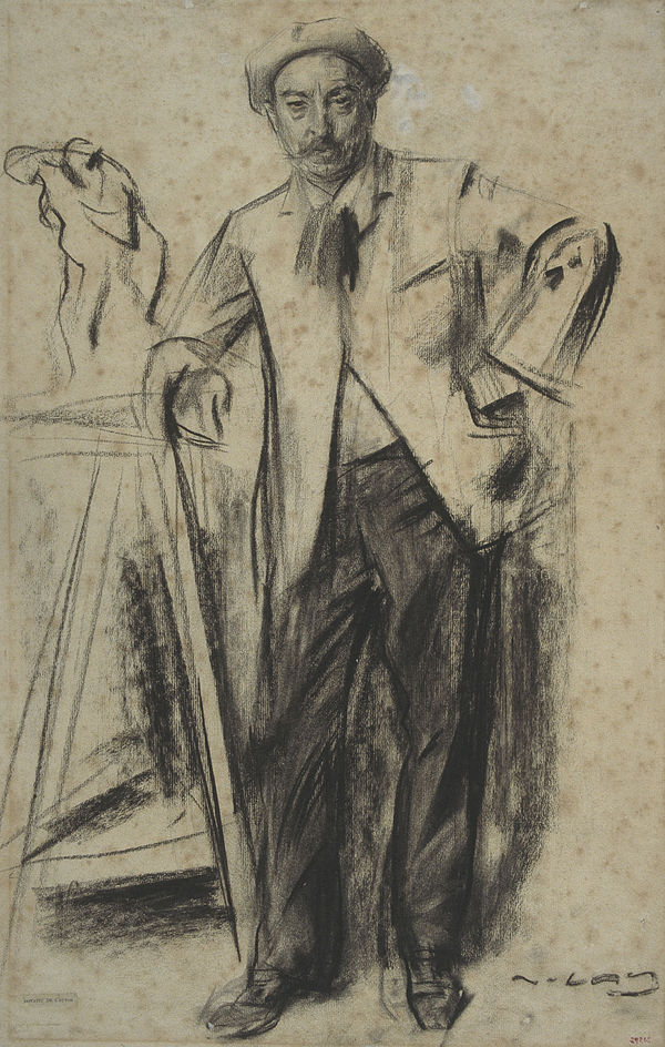 Antonin Mercié sketched by Ramon Casas (MNAC)