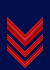 Rank insignia of primo aviere of the Italian Air Force.svg
