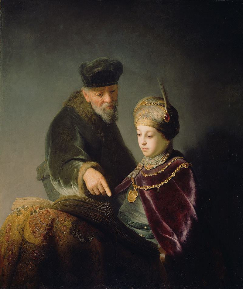 Rembrandt Harmensz. van Rijn - A Young Scholar and his Tutor - Google Art Project.jpg