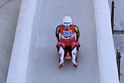 Deutsch: Vorletztes Saisonrennen im Rennrodel-Weltcup der Saison 2014/15 vom 19. bis 22. Februar 2015 in Altenberg/Erzgebirge. Tag 2: Nationencups. English: Luge world cup race season 2014/15 in Altenberg/Germany, 19th to 22nd Februar 2015. Day 2: Nations cup races.