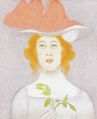 Red Haired Woman in Hat (circa 1891 date QS:P,+1891-00-00T00:00:00Z/9,P1480,Q5727902 )