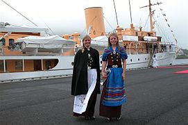 Royal visit in Vágur, 21 June 2005