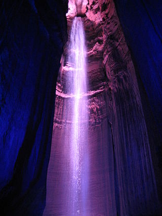 <span class="mw-page-title-main">Subterranean waterfall</span> Waterfall located underground