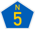 Nasionale roete N5 shield