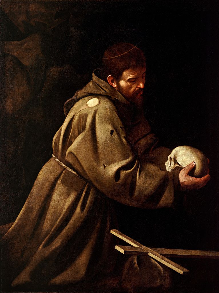 766px-Saint_Francis_in_Prayer-Caravaggio