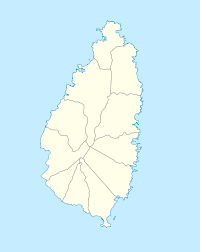 Pitons na karti Sveta Lucija (država)
