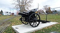 Sayabec's exposed F.H. 98/09 has received a well deserved restoration in the recent years including a new concrete pedestal, a new paint job and a different set of wheels. ( Uncertain about the historical accuracy of that change.)