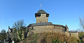 Ostansicht von Schloss Burg