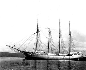 Schooner MINNIE YANG CAINE berlabuh di harbor.jpg