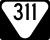State Route 311 marker