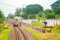 Sepur badug Stasiun Walantaka yang merupakan terusan dari jalur 1.