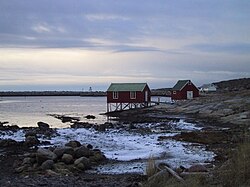 View of the village shore area