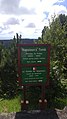 Sign for Napoleon's Saint Helena tomb by the road entrance.jpg