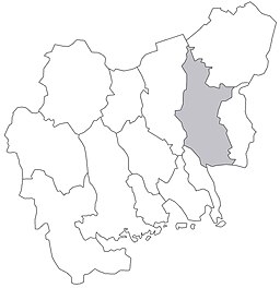 Simtuna härads läge i Västmanlands län.