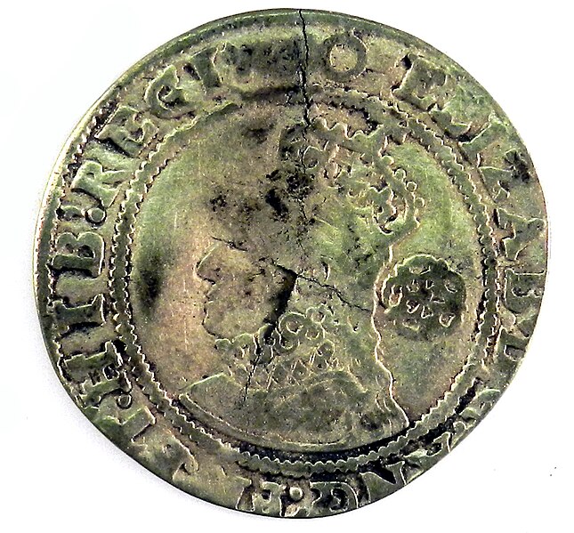 File:Sixpence of Elizabeth I - Counterfeit (YORYM-1995.109.06) obverse.jpg