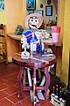 Skeleton figure at a restaurant in Taxco de Alarcón, Guerrero, Mexico