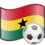 joueurs de football du Ghana esquissent