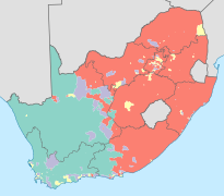 Расове розселення населення ПАР