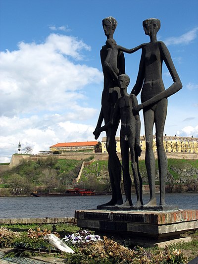 Monument to the 1942 raid victims in Novi Sad