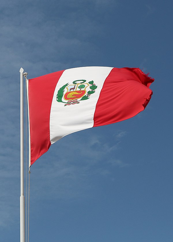 The state flag of Peru