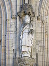 Statue cathédrale Coutances Onfroi de Hauteville.JPG