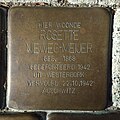 Stolperstein für Rosette Nieweg-Meijer