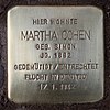 Stolperstein Duisburger Str 2a (Wilmd) Martha Cohen.jpg