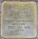 Stolperstein Georgenstraße 3, Eisenach-Tina Appel-CTH.JPG