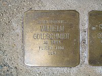 Stolperstein Wilhelm Goldschmidt, 1, Glockengasse 9, Nierstein, Landkreis Mainz-Bingen.jpg