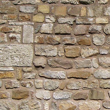 Stone wall of an English barn