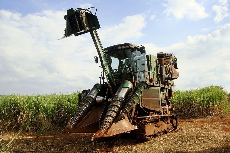 File:Sugarcane harvesting equipment Piracicaba 05 2009 5845.JPG
