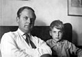 Sven Wejlander & son Anders about 1958