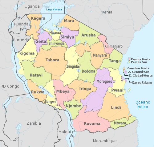 Regiones de Tanzania