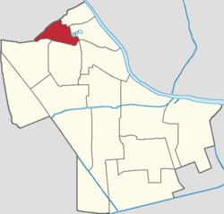 Location of Taoyuan Subdistrict within Hexi District