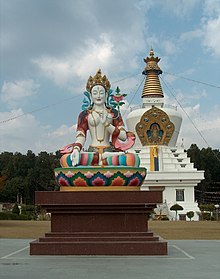 Statue of Tara and Great Stupa Dehra Dun