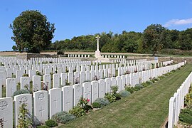Le cimetière britannique 1914-1918.