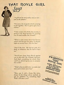 That Royle Girl, 1925 ad