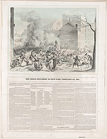 Hague Street explosion The great explosion in New-York, February 4th, 1850.jpg