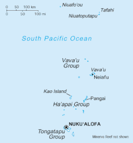 Tonga - mapa