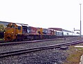 The TranzAlpine passing through Middleton, while being hauled by DFB 7241 and DXC 5270 on 7 November 2015.