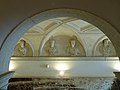 Busts of roman emperors at the entrance