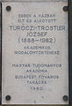 Turóczi-Trostler József Ráday utca 33/b