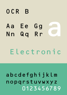 Typeface specimen OCR B.svg