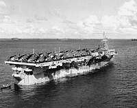 USS Monterey (CVL-26) at anchor in Ulithi Atoll on 24 November 1944.jpg