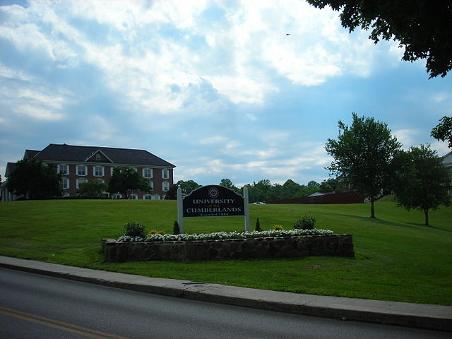 University of the Cumberlands marker off of Main Street, in Williamsburg, Kentucky