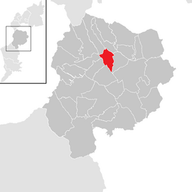 Poloha obce Unterfrauenhaid v okrese Oberpullendorf (klikacia mapa)
