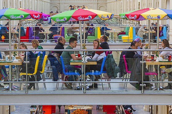 Cafe in the Moscow GUM