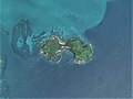 宇々島（小値賀町）付近の空中写真。（2014年撮影）