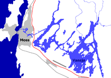Map of Vansjø